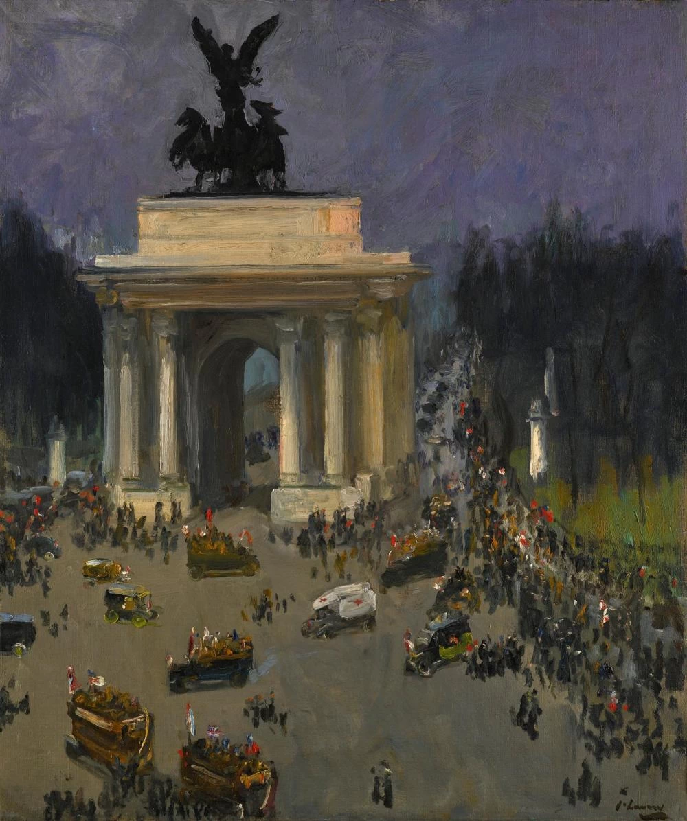 Giorno dell'Armistizio, 11 novembre 1918, Grosvenor Place, Londra